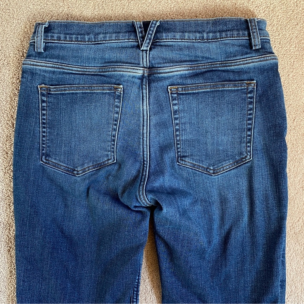 Duluth Trading Red Flannel Lined Straight Leg Jeans Women Size 6x31 - Picture 7 of 13